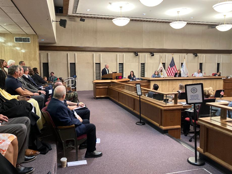 DURBIN HONORED BY LAKE COUNTY BOARD OF DIRECTORS WITH RESOLUTION RECOGNIZING HIS DECADES OF SERVICE TO ILLINOIS